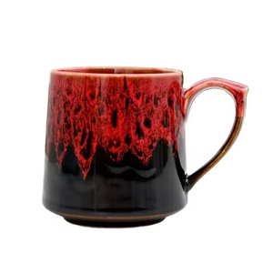 Nueva Taza de Café de Cerámica Hecha a Mano con Acabado Glaseado Único, 350 ml, Asa Grande, Apta para Microondas, Reutilizable, con Logotipo Personalizado, Venta al Por Mayor - Product Image 2