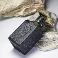 Botellas de Perfume ABT Premium de 100 ml con Superficie de Obsidiana y Pulverizador con Tapa Dorada para Personalización de Marcas de Alta Gama, Precio de Fábrica