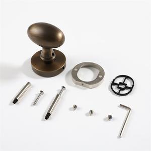 Maxery uovo <span class=keywords><strong>Vintage</strong></span> manopola porta in ottone spazzolato antico manopola porta di lusso in ottone massiccio passaggio maniglia manopole per mobili - Product Image 3