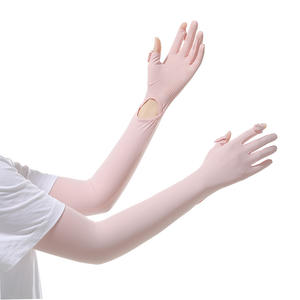 Тонкие открывающиеся на запястье рукава для рук с сенсорным экраном противоскользящие ультрафиолетовые длинные солнцезащитные перчатки для вождения рукава для защиты от ультрафиолетовых лучей - Product Image 4