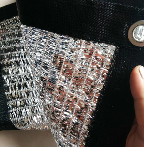 Toile d'ombrage réfléchissante Alumi Net 85 % pour <span class=keywords><strong>voiture</strong></span>, panneaux de toile d'ombrage en aluminium 10 pi x 20 pi avec œillets, <span class=keywords><strong>filet</strong></span> d'ombrage UV argenté - Product Image 1