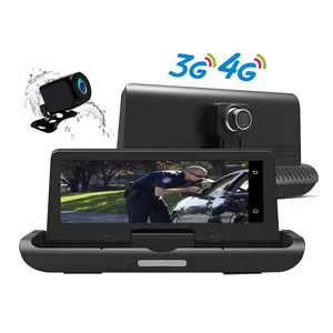 China Factory 4G Full HD 1080P 7.84 inch GPS Navigation Touch Screen Dual Lens Android car navigation Dashboard Camera