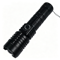Lampe torche LED P90 haute luminosité, en alliage d'aluminium, zoomable, portée du faisceau de plus de 500 m, batterie rechargeable 18650