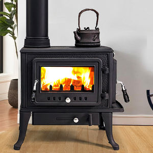 Estufa de leña de fuego real de diseño moderno para uso doméstico <span class=keywords><strong>Chimenea</strong></span> <span class=keywords><strong>rural</strong></span> de acero con función de calefacción para sala de estar - Product Image 4