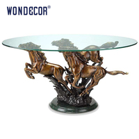 Sculpture d'art animale en métal sur mesure de grande taille, base de pied de table et sculpture en bronze