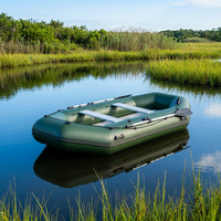Bateau à rames gonflable en PVC motorisé électrique de 330 cm pour 2 personnes, kayak de pêche, divertissement aquatique en plein air, tourisme professionnel