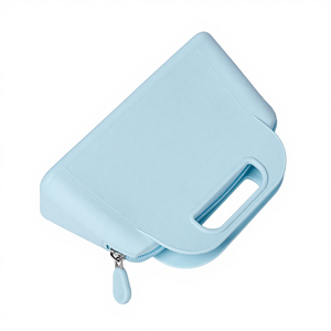 Handheld <b>Silicone</b> Cosmetic Storage Organizer <b>Waterproof</b> Travel Toiletry Bag Custom Logo Makeup Storage Pouch Daily Outdoor Use - Product Image 3