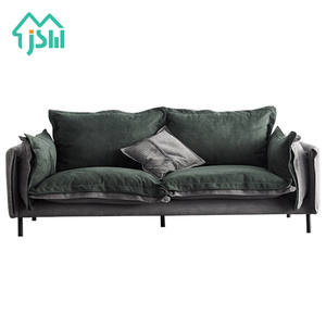 Sofá Moderno de Ocio Verde Oscuro al por Mayor, Juego de 3 Plazas, Sofás Económicos para Sala de Estar - Product Image 6
