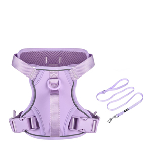สายจูงสุนัขแบบใหม่ พรีเมียม คัสตอม สะท้อนแสง เป็นมิตรกับสิ่งแวดล้อม ลายดอกไม้ หรูหรา แฟชั่น หนังกลับ พร้อมหัวเข็มขัด ปิดได้ทุกขนาด ขายส่งง่าย - Product Image 1