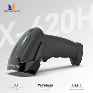 Escáner de código de barras inalámbrico de mano Xincode 1D 2,4G lector de código de barras pistola de escaneo para inventario exprés ropa libros código Br - Product Image 1