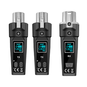 ชุดเครื่องส่งสัญญาณเสียงไร้สาย XLR ระดับมืออาชีพ 2.4G สำหรับไมโครโฟน มิกเซอร์ เครื่องดนตรี สายเคเบิล <span class=keywords><strong>แปลง</strong></span>สัญญาณได้โดยไม่ต้องใช้สาย - Product Image 1