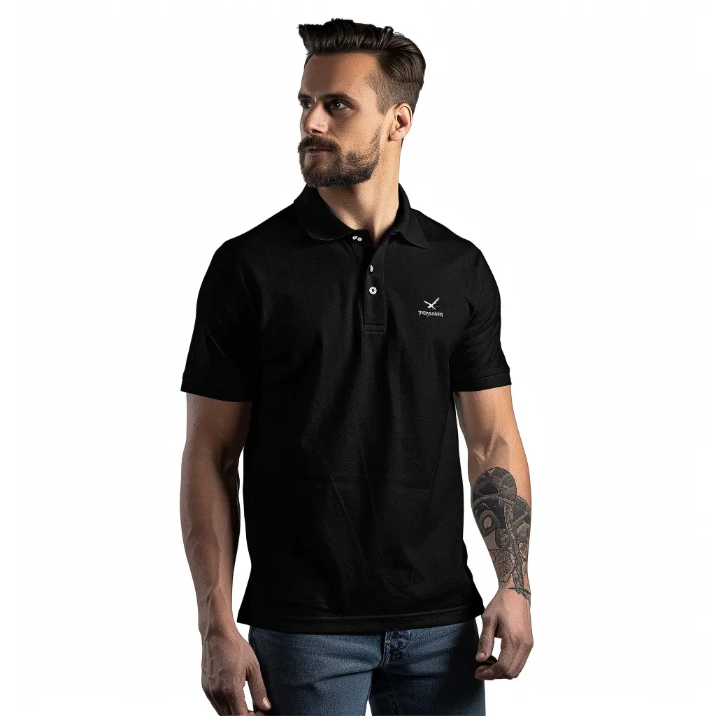 Custom 100% Cotton Pique Knitted High Quality Short Sleeve Embroidered Logo Printed Unisex Men's Polo Shirt