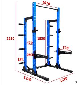 Máquina de Sentadillas con Jaula Media Freeman de Venta Directa de Fábrica, Uso Comercial en Gimnasios, Máquina Ajustable para Levantamiento de Pesas - Product Image 3