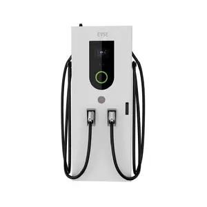 120kw charging pile 2 guns 7 inch screen Ethernet 4G Wifi OCPP 7/10M Cable CHAdeMO CCS2 OCPP RFID DC EV Quick Charger