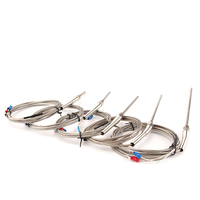 Sonde de température PT100 à filetage M8 avec câble, type K E J, 50mm 150mm 100mm 200mm