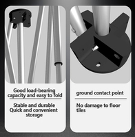 Établi de jambe d'araignée Table d'opération de rétrécissement de travail du bois Support en acier inoxydable Cadre de support pliable Établi de carrelage