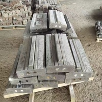 Pièces de rechange pour concasseur à percussion en acier à haute teneur en manganèse : Barre de frappe, plaque, marteau pour le concassage de roches, minerais et agrégats (pièces d'usure)