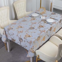 Rouleau de Nappe en PVC Gaufré Or Boen, Motif Floral, Rectangulaire, pour Maison, Mariage ou Fête, Matière Plastique