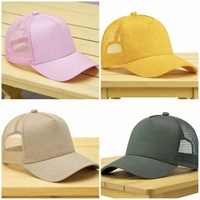 Casquette de baseball personnalisable à 5 panneaux avec patch australien, casquette trucker en maille multicolore, gorras à profil haut pour un style campagnard