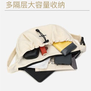 Dumpling Type Shoulder <b>Bag</b> White Single Strap Zipper Closure Everyday Casual Crossbody Women's <b>Bag</b> Lightweight Portable - Product Image 4