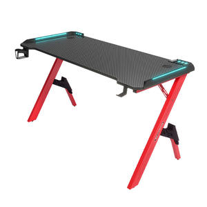 2024 muebles de oficina para el hogar baratos, <span class=keywords><strong>PC</strong></span> de escritorio ergonómico, <span class=keywords><strong>mesa</strong></span> de juegos barata para jugadores, <span class=keywords><strong>mesa</strong></span> de juegos Rgb con luz Led - Product Image 6