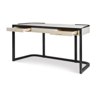 Modern bureau voor thuiskantoor, eenvoudig te monteren, hoekbureau voor thuiswerkplek en kantoor.