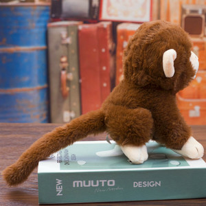 Bambola carina a coda lunga cartone animato scimmia peluche peluche giocattolo di peluche - Product Image 4