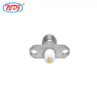 Usine SMA femelle Jack RF connecteur coaxial 2 trous bride poste à souder châssis droit plaqué or connecteurs de borne de soudage PCB