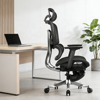 Chaise de bureau exécutive ergonomique en maille réglable de haute qualité pour le bureau à domicile et l'école, base chromée