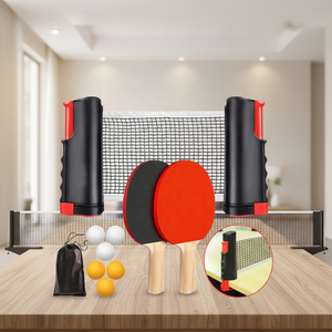 Filet <span class=keywords><strong>de</strong></span> tennis <span class=keywords><strong>de</strong></span> table portable en plastique antidérapant, ensemble combiné <span class=keywords><strong>de</strong></span> raquettes <span class=keywords><strong>de</strong></span> tennis <span class=keywords><strong>de</strong></span> table avec filet pour jeu en intérieur - Product Image 5