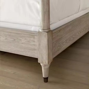 Moderne Slaapkamer Hotel Massief Hout King Queen Size <span class=keywords><strong>Bed</strong></span> Eiken Luifel Houten <span class=keywords><strong>Bed</strong></span> - Product Image 4