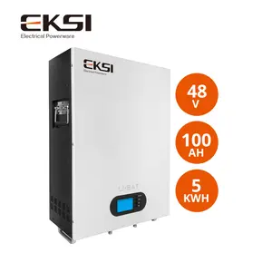 48v 100ah batterie au lithium système de stockage d'énergie domestique batterie de secours pour panneaux solaires