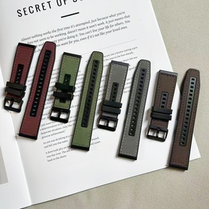 Upro 22มม. สายนาฬิกาหนัง Crazy Horse, สายซิลิโคนสำหรับ Huawei GT3 pro/ GT4 - Product Image 1