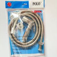 Ensemble de bidet Shataf en ABS chromé avec tuyau de douche flexible à double boucle