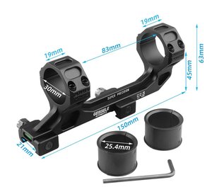 Factory Custom 25.4mm 30mm Precision Optical Tube Mounting Base Dual Ring <b>Clamp</b> Outdoor Hunting Shooting Gear Durable Accessory - Product Image 1