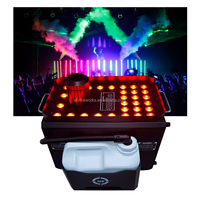 Machine à fumée DMX professionnelle 4000W en métal avec télécommande sans fil RGB, effet LED vertical pour scène, générateur de brouillard pour fêtes