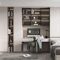 Bois confortable chambres simples sur lit superposé meubles ordinateur bureau armoire maison appartement chambre meubles