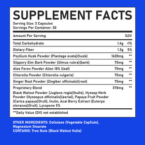Capsules de fibres à marque privée avec glucides totaux : Apaise les plaies internes, favorise une digestion saine - Product Image 2