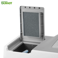 Spectrophotomètre à faisceau unique avec lampe au tungstène, résolution 1 nm, largeur de bande spectrale 2 nm, plage de longueur d'onde 190-1100 nm, écran LCD