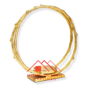 Support de bougie en métal unique pour centre de table, décoration de table, bougeoir décoratif pour table - Product Image 3