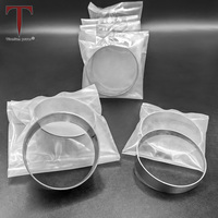 Pipa Knalpot Titanium Murni Gr2 Potongan Pie 15 Derajat 2" 2.5" 3" 3.5" Radius 1D 1.5D untuk Knalpot Mobil