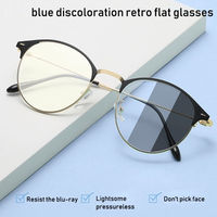 Gafas Fotocromáticas Anti-Radiación y Anti-Luz Azul para Hombre y Mujer, Lentes de Sol con Cambio Automático de Color, Montura con Lentes que Cambian de Color