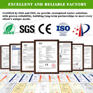 Ruedas de Placa de Goma y Nylon con Soporte OEM de <span class=keywords><strong>Fuma</strong></span>, Modelos 40F/60F/80F/120F/40S/60S/80S, Ajuste Horizontal, Giratorias, Accesorio Genérico - Product Image 4