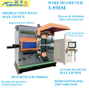 Máquina Automática para Enrollar Resortes Goldlion CK990 |   Programación 3D |   Máquina Industrial para Resortes de Alambre de 3-9 mm |   Proveedor a Precio de Fábrica - Product Image 1