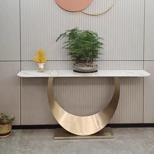 <span class=keywords><strong>Table</strong></span> <span class=keywords><strong>Console</strong></span> Nouveau Modèle Style Moderne avec Base en Acier Robuste - Product Image 3