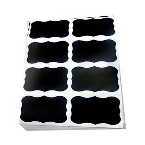 Étiquettes autocollantes imperméables pour tableau noir avec marqueur à craie, étiquettes parfaites pour bocaux Mason, autocollants noirs pour classification - Product Image 1