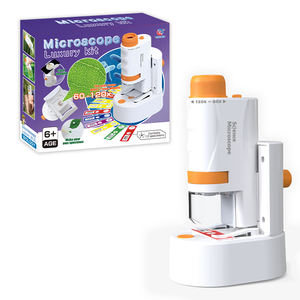 Kit d'exploration scientifique optique pour enfants, <span class=keywords><strong>microscope</strong></span> de poche miniature 60-120x, <span class=keywords><strong>microscope</strong></span> éducatif pour enfants - Product Image 4