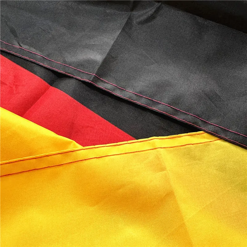 Vente en gros US 3x5 FT Impression de haute qualité Drapeau allemand personnalisé 100D Polyester Noir Rouge Jaune Durable pour l'extérieur et l'intérieur