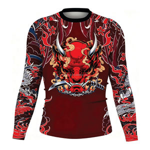 Camiseta <span class=keywords><strong>de</strong></span> Manga Larga con Protección UV para Artes Marciales Mixtas (MMA), Personalizada con Impresión, Camiseta <span class=keywords><strong>de</strong></span> Surf, Rashguard OEM, Kimono <span class=keywords><strong>de</strong></span> Jiu Jitsu con Impresión por Sublimación - Product Image 2