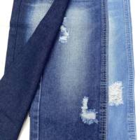 EW0012 Tissu denim rigide non extensible 11oz, mélange coton-polyester, largeur 190CM, matière jean brut, vente chaude, approvisionnement direct usine